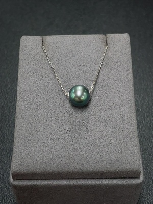 C34007682 Seawater Pearl Pendant Non-Gold Total Weight Approx. 2.48g With Chain Card 9.9mm