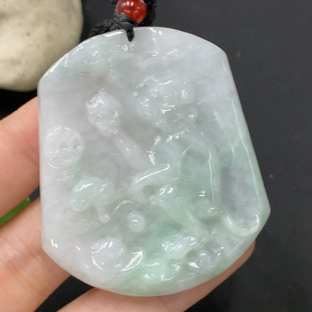 F29394196 JadeitePendant (Total Weight Without Rope: Approx. 30.35g)