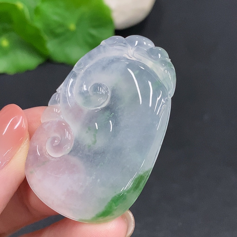 F34003280 Jadeite Ruyi Pendant Total Weight Approx.14g