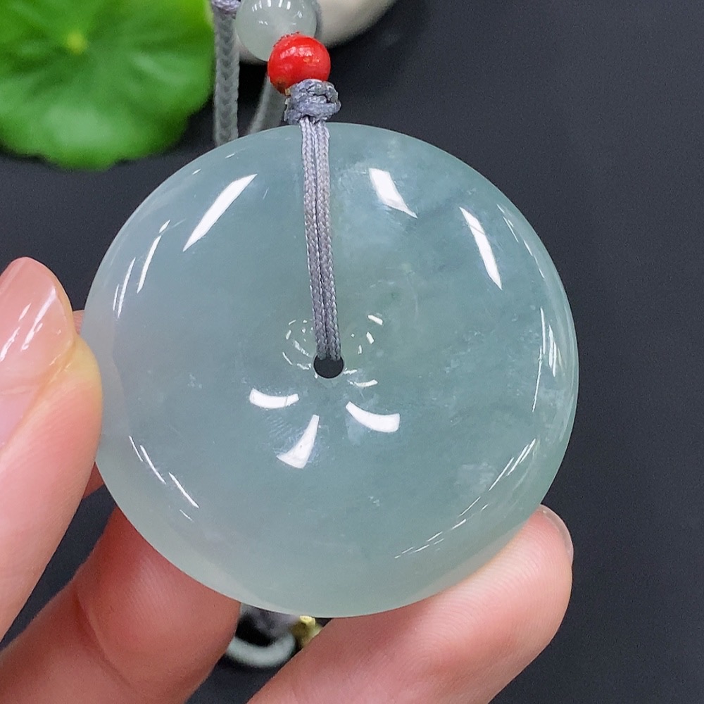 F28241267 Jadeite Peace Pendant Total Weight Approx. 27.2g With Non-Grade A Beads