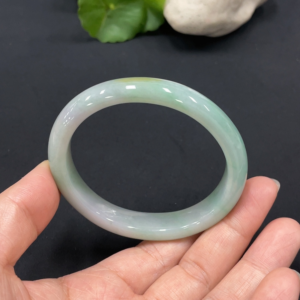 F15655667 Imperial Jadeite Bangle, Size 56.4, Short Diameter 48.5