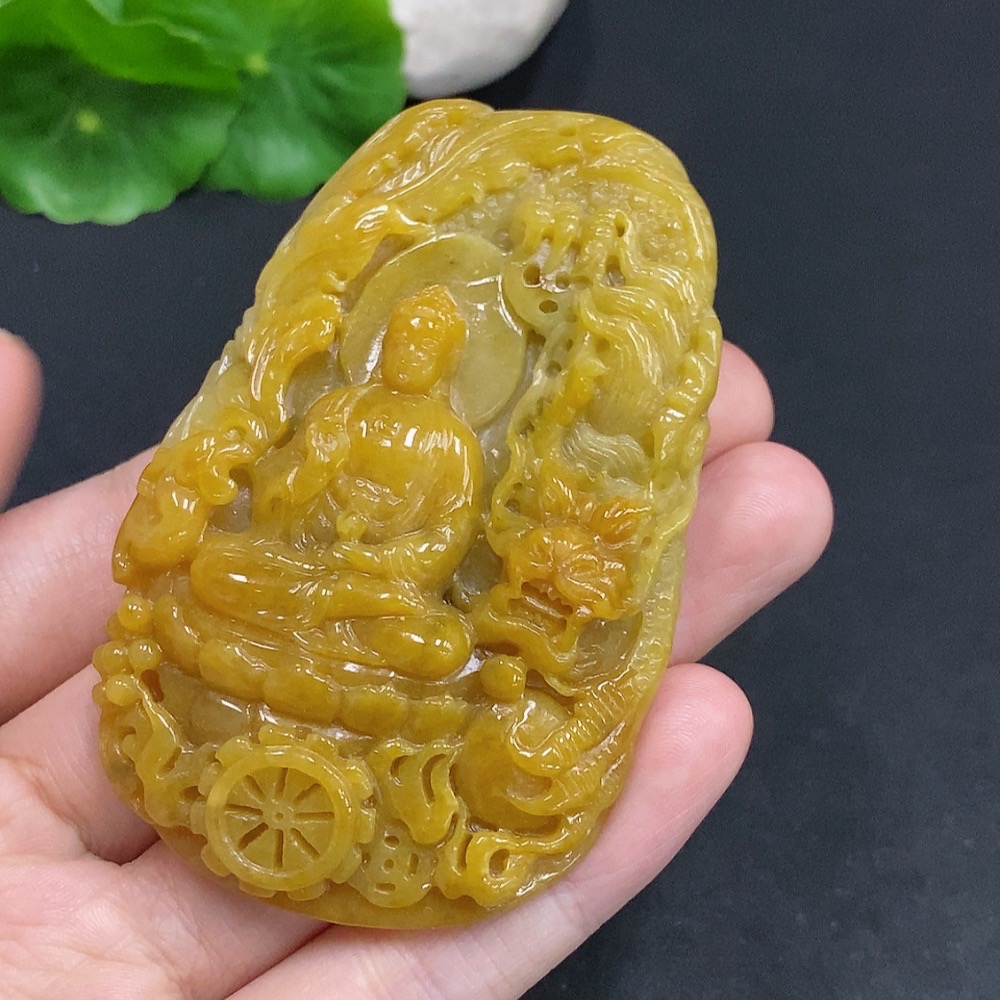 F31646249 Jadeite Amitabha Pendant