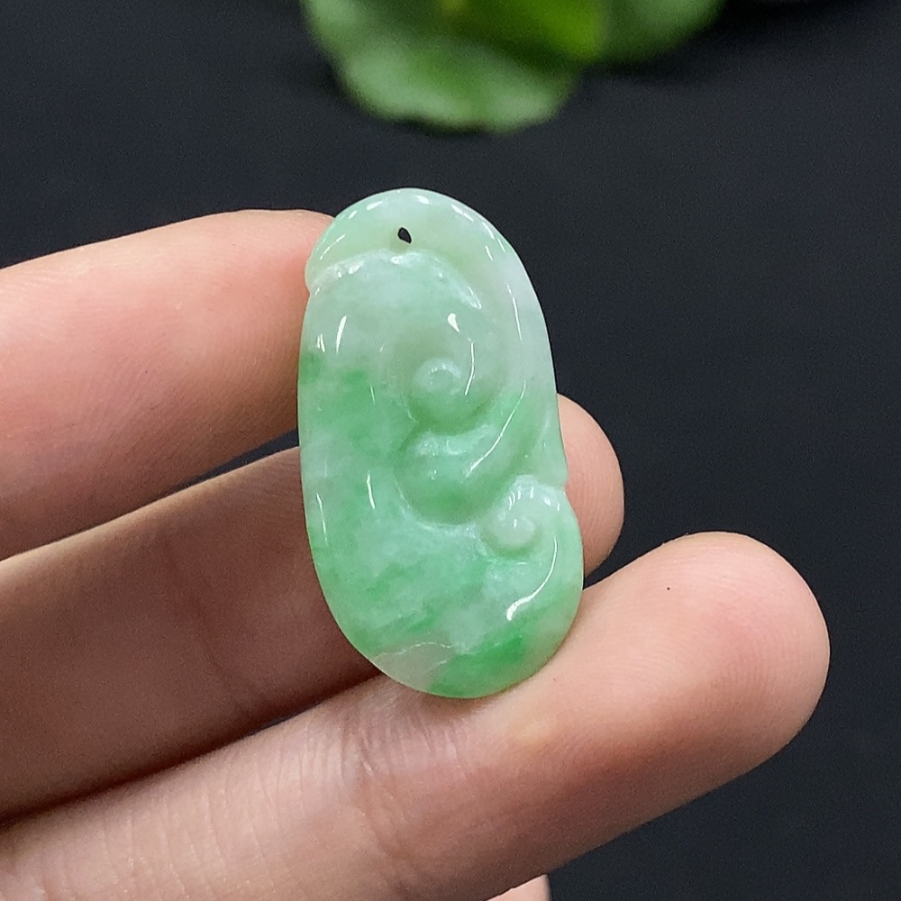 F35132456 Jadeite Ruyi Pendant Total Weight Approx. 3.27g