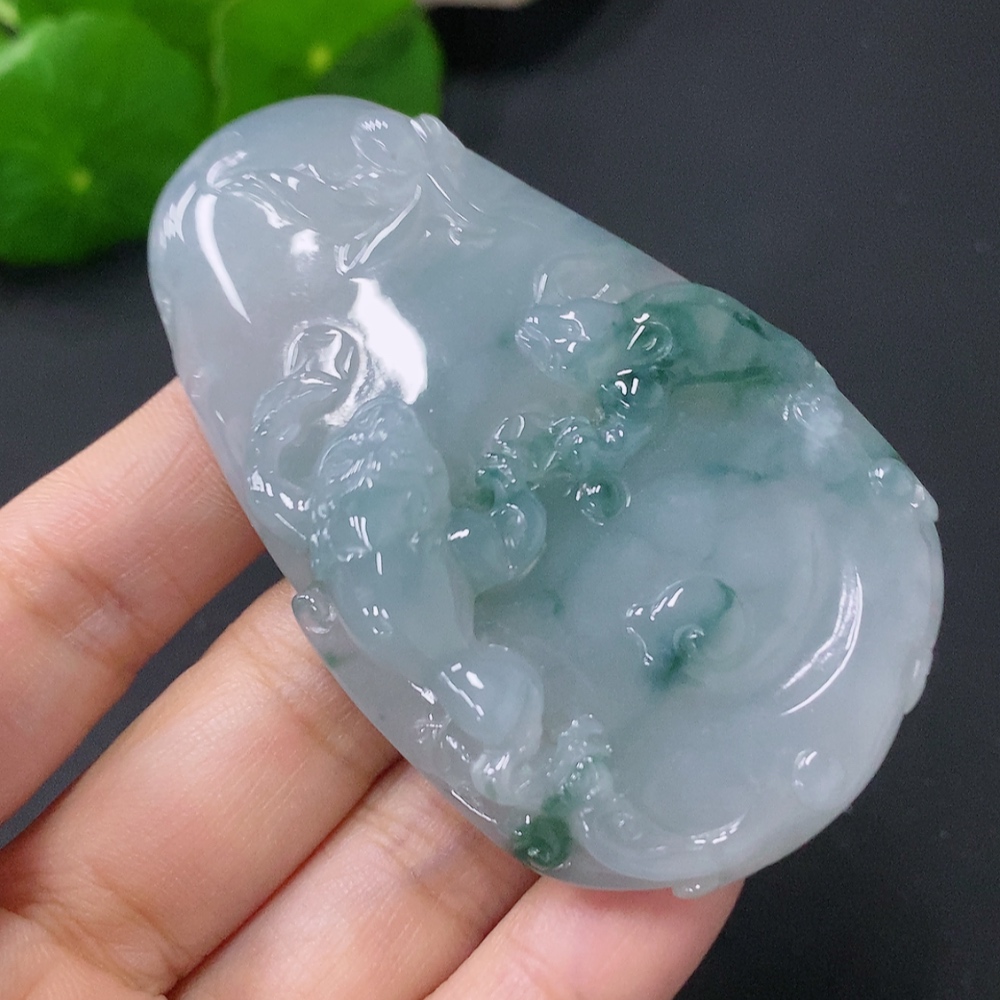 F30462432 JadeitePendant Golden Toad Total Weight Approx. 50.36g