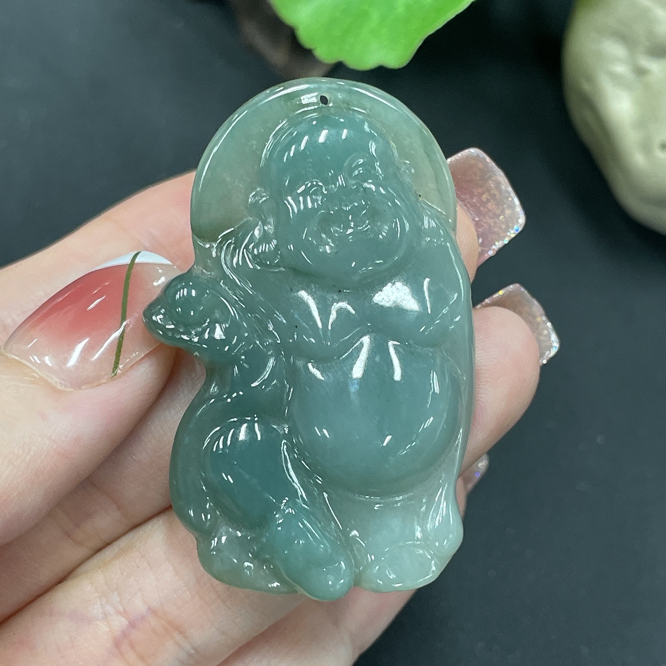 F09855315 Jadeite Pendant Buddha