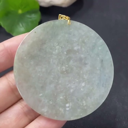 F35116157 Jadeite Plain Pendant 18k Total Weight Approx. 20.72g