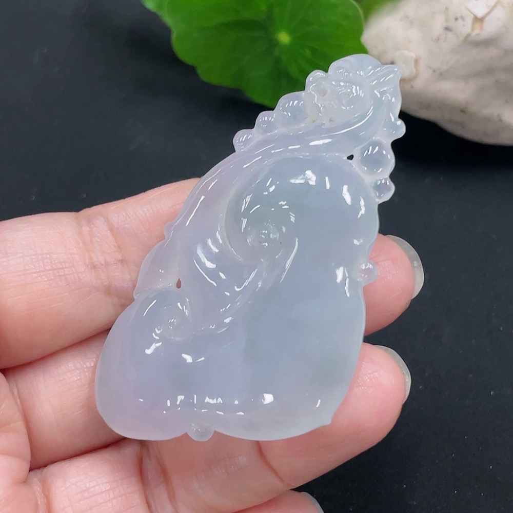 F30453263 Jadeite Ruyi Pendant Total Weight Approx. 24.7g