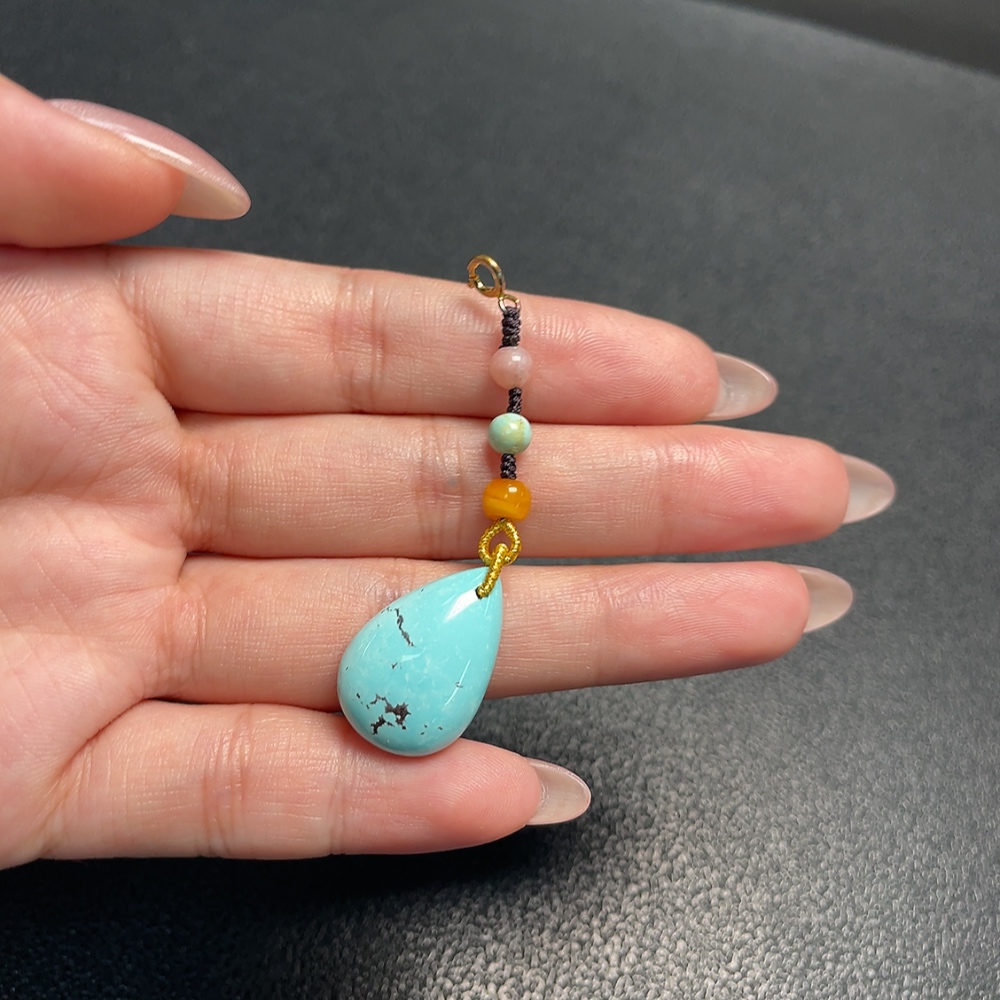 C34009455 Turquoise Pendant Non-Gold Total Weight Approx. 3.77g