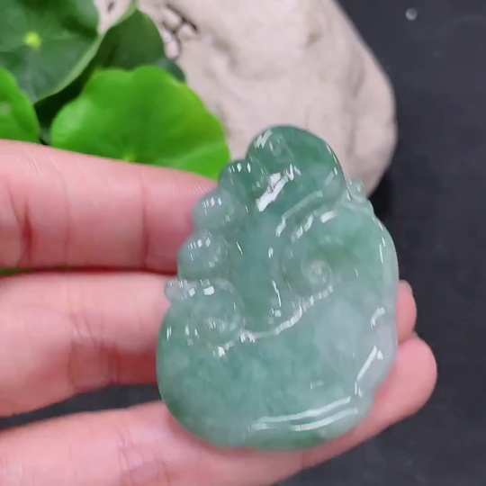 F33864703 Jadeite Pendant Ruyi Total Weight Approx. 13.35g