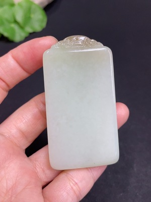 H35101837 Hetian Jade Pendant - Plain Pendant, Total Weight Approx. 56.2g