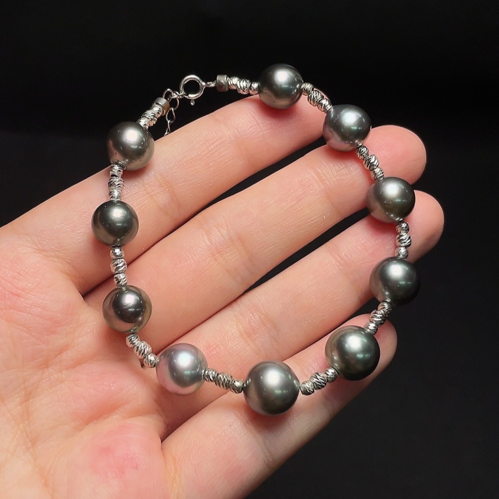 C33934626 Seawater Pearl Bracelet Non-Gold Color Origin Undetermined Total Weight Approx. 13.3g Size Around 9.7mm