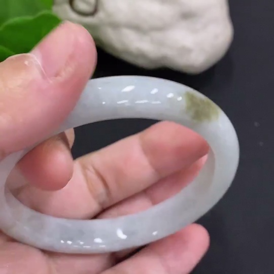 F35107210 Jadeite Round Bangle Size 52.9 Total Weight Approx. 35.6g