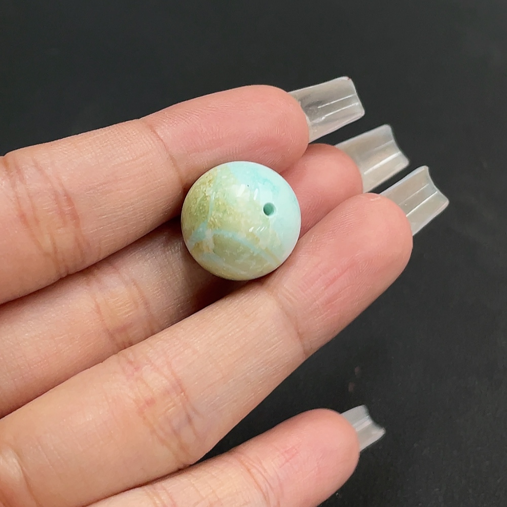 C19103648 Turquoise Pendant Containing Other Mineral Components, Total Weight Approximately 5.04g, Size About 16.2mm