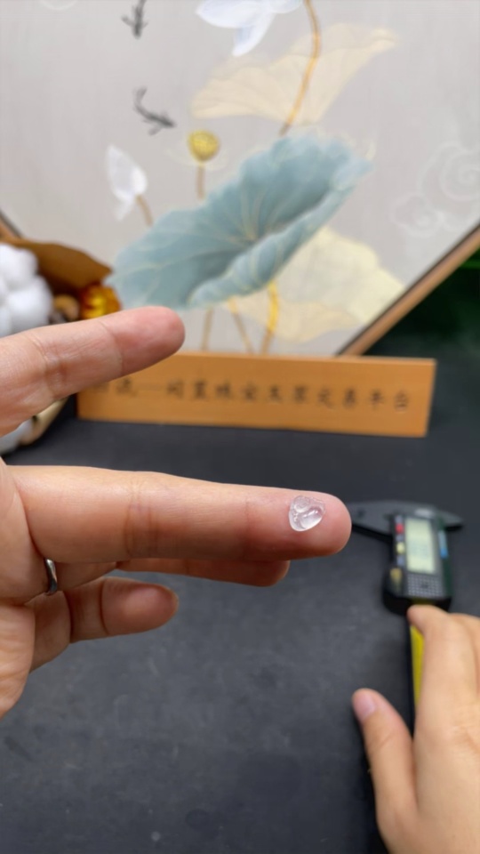 F30449446 Jadeite Buddha Inlay Piece