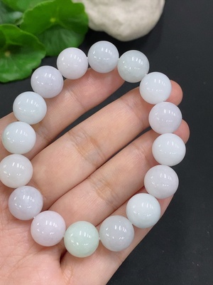 F34050144 Jadeite Beaded Necklace Approx. 11.8mm Total Weight Approx. 47.7g
