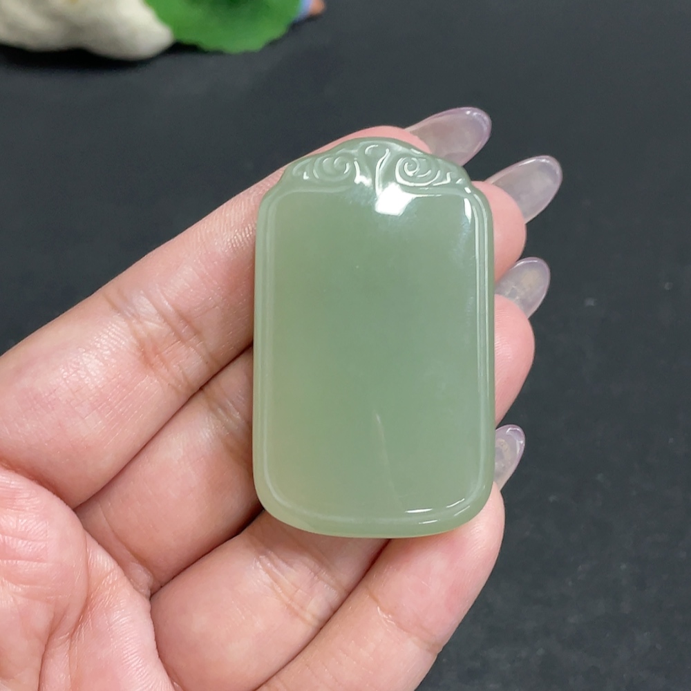 H34957168 Hetian Jade Pendant, Plain Pendant, Total Weight Approx. 39.6g