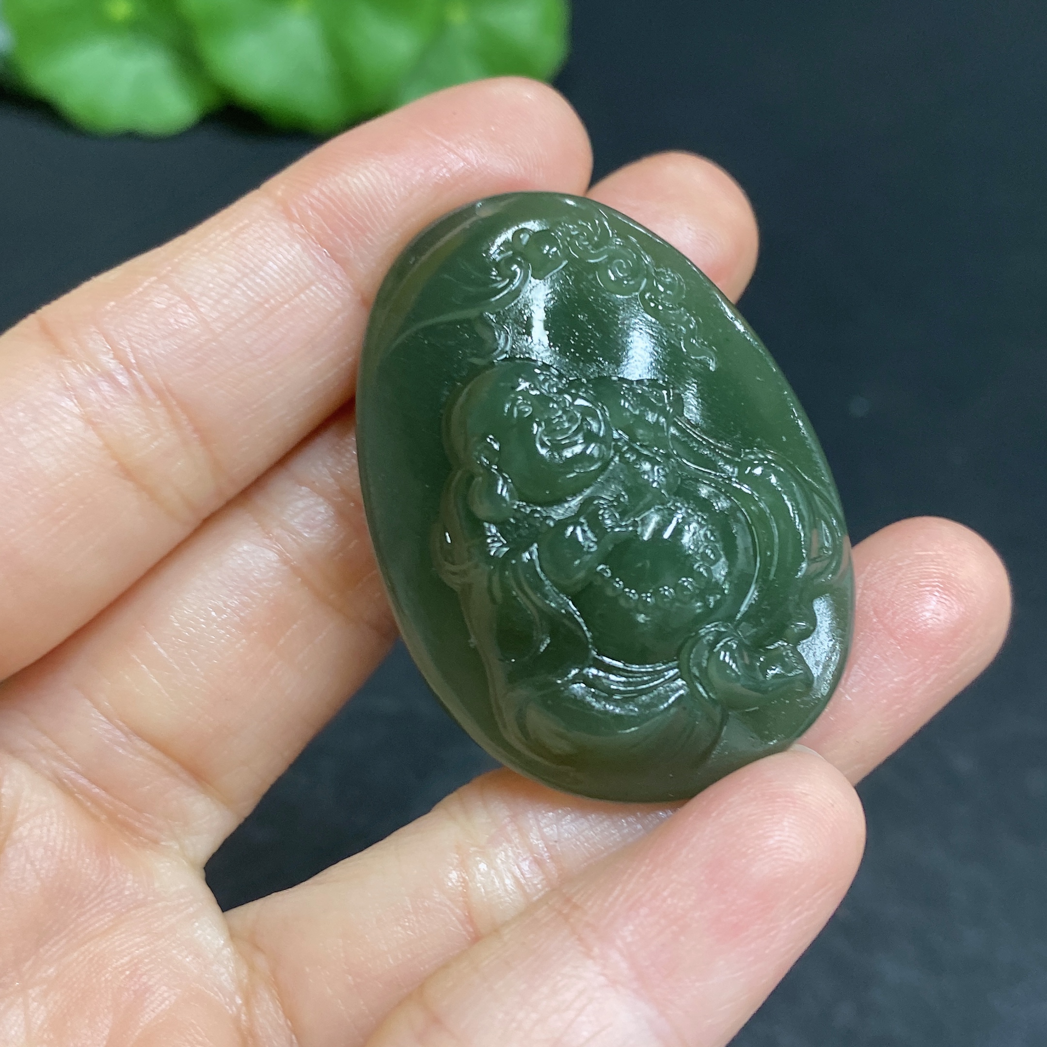 H32704063 Hetian Jade Pendant - Buddha, Total Weight Approx. 22.6g