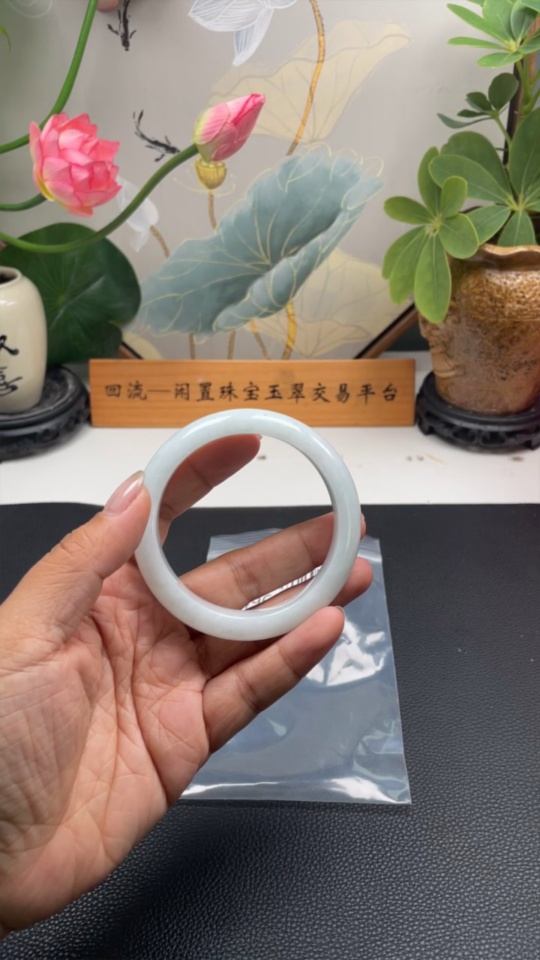 F34962436 Jadeite Round Bangle Size 60.6 Total Weight Approx. 70.8g