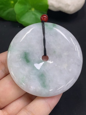 F32701065 JadeitePeace Knot (Total Weight with Cord: Approx. 50.1g)