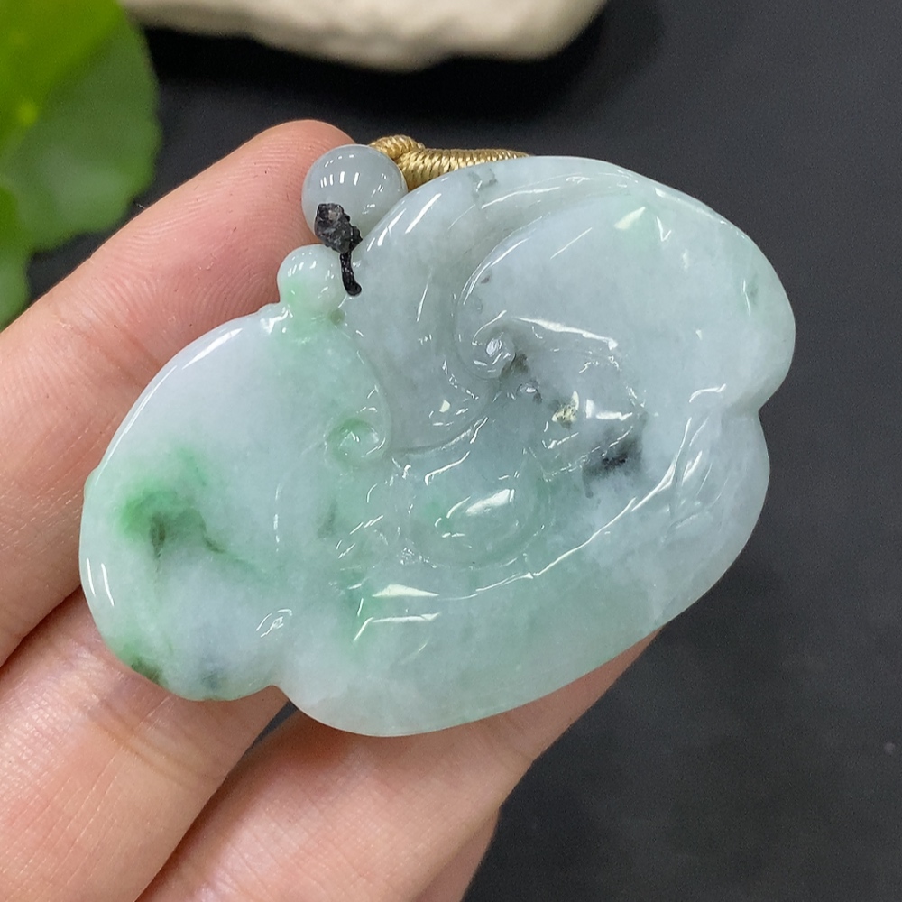 F29322298 JadeitePendant (Total Item Weight Approximately 32.47g, Cord Not Included)