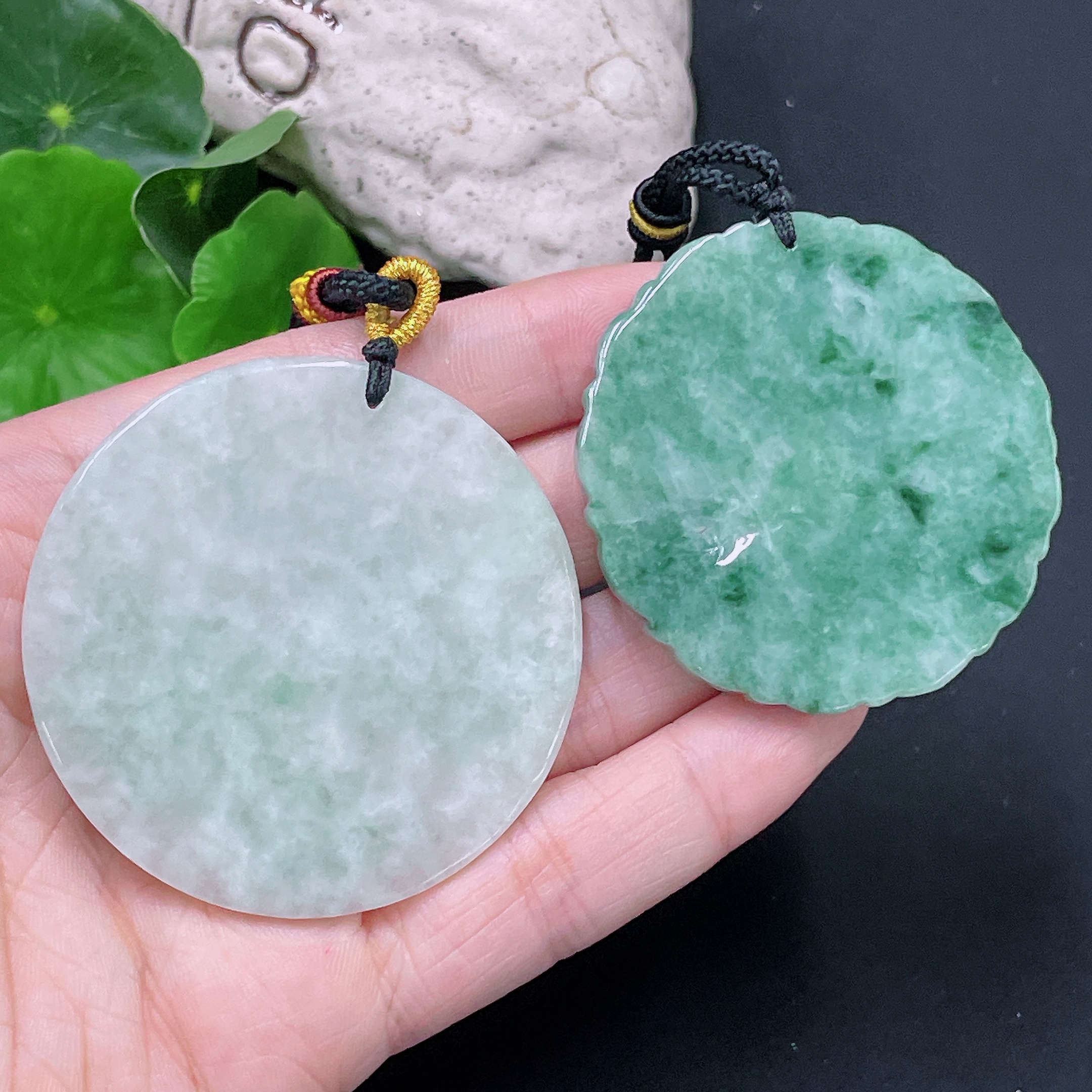 F33893014 Jadeite Pendant Landscape Plaque Antique-style Plaque