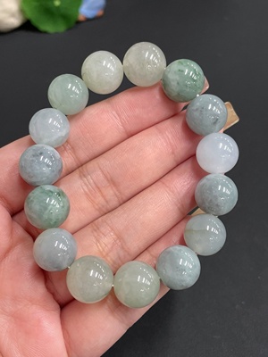 F20247601 Jadeite Bracelet Approx.12mm Total Weight 54.200g