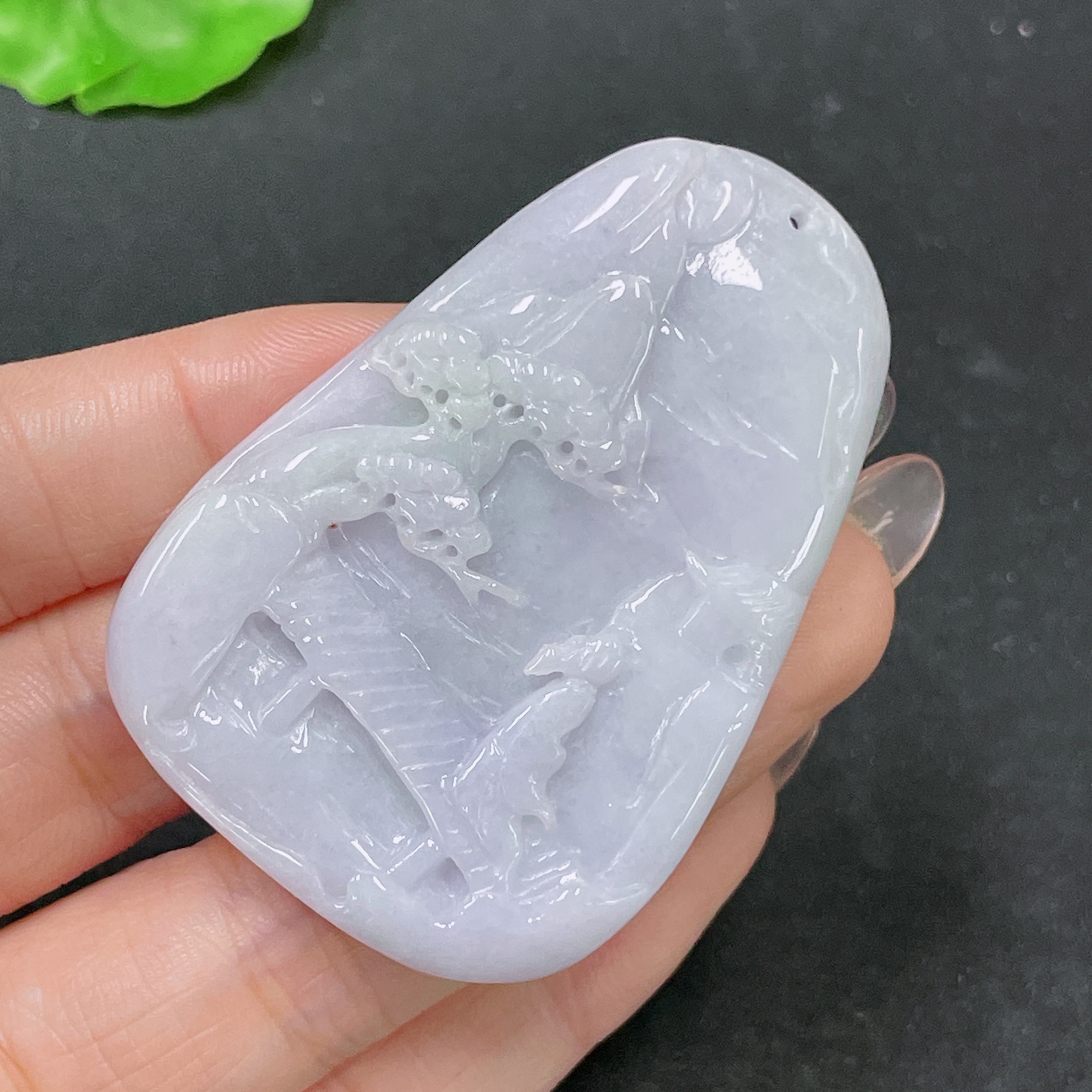 F34064107 Jadeite Pendant Landscape Total weight approx. 31.92g