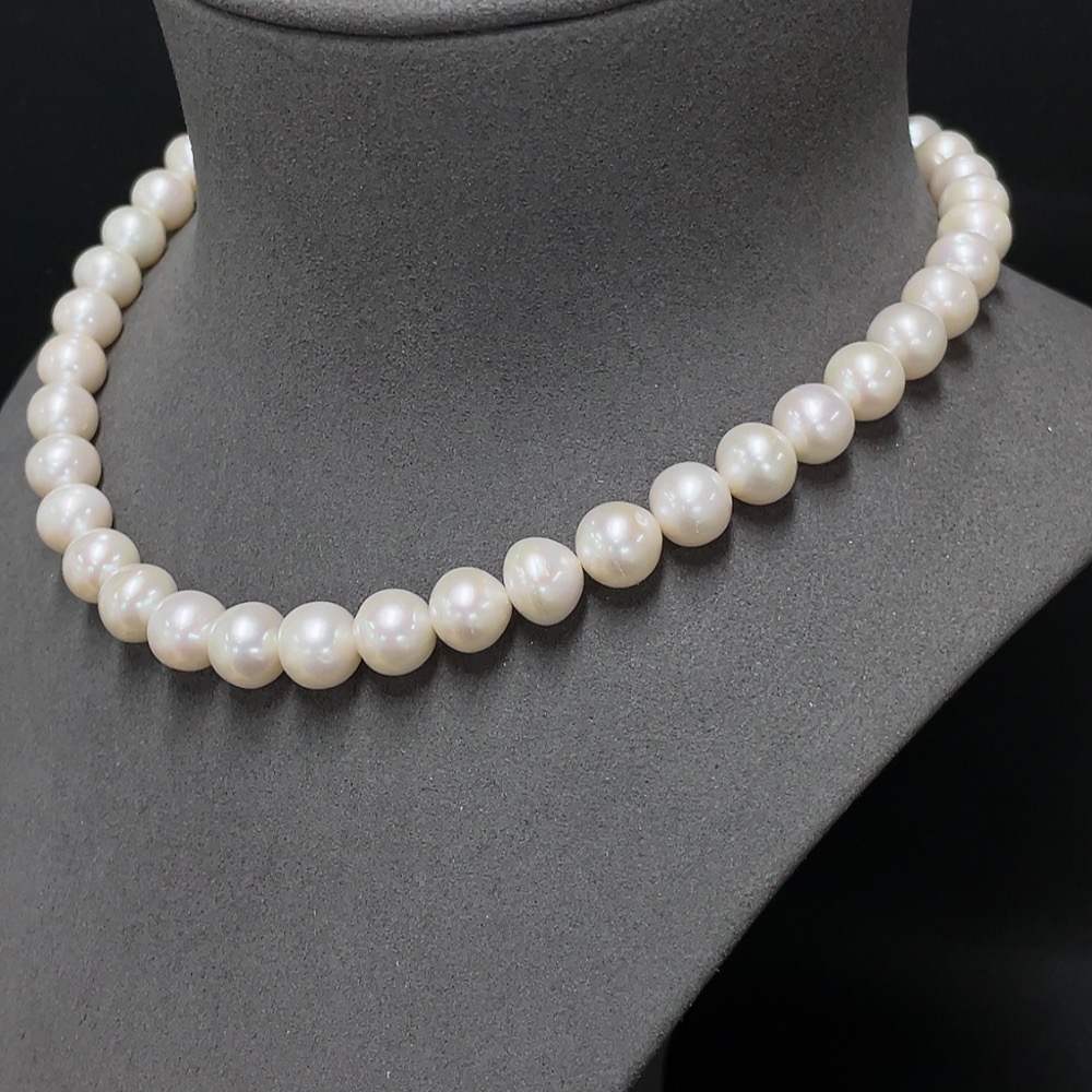 C34007301 Pearl Beaded Necklace Non-Gold Total Weight Approx. 54.52g Size 9.5-10.1mm