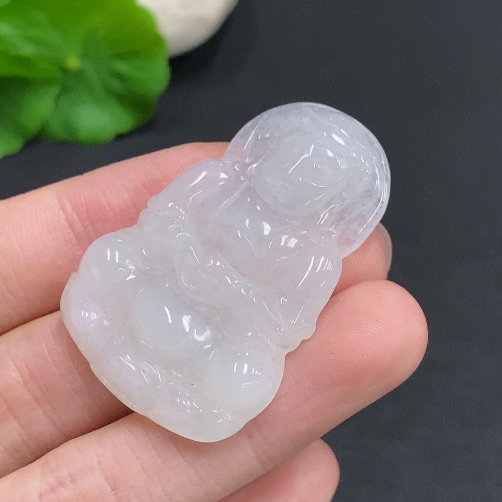 F35078565 Jadeite Guanyin Pendant Total Weight Approximately 13g