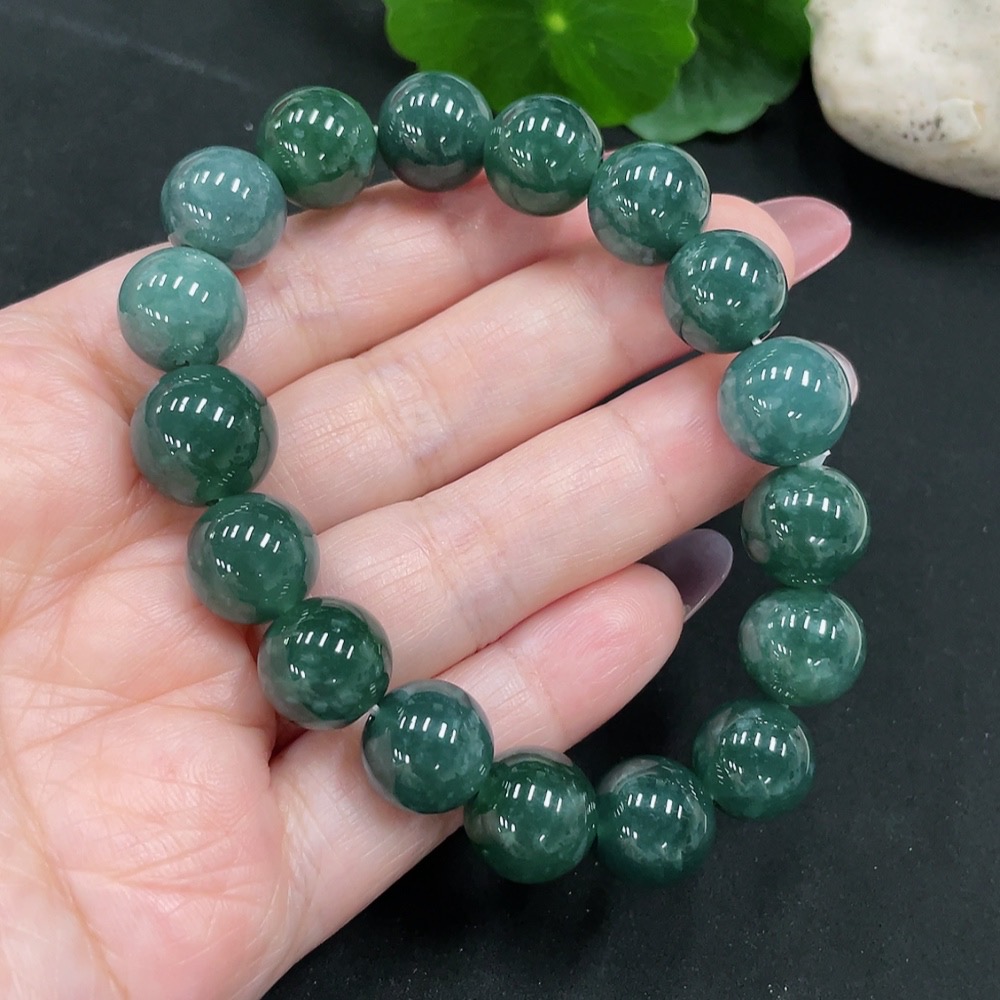 F34981937 Jadeite Bracelet Bead Approx.11.6mm Total Weight Approx.49.1g