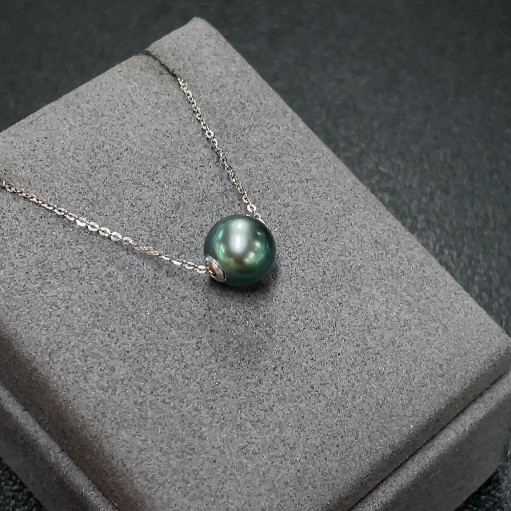C34007682 Seawater Pearl Pendant Non-Gold Total Weight Approx. 2.48g With Chain Card 9.9mm