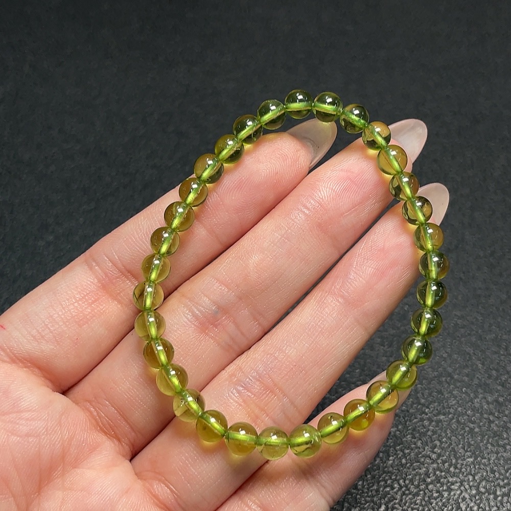 C34040632 Peridot Bracelet Total Weight Approx.8.5g Size 5.2mm