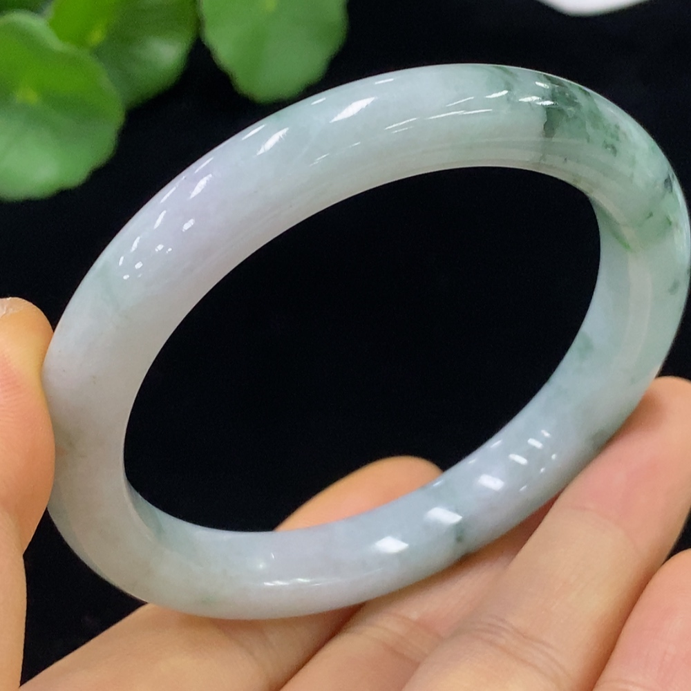F34044572 Jadeite Bangle Size 56.2 Total Weight Approx. 45.03g Contains Other Mineral Components