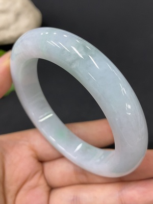 F29395187 Jadeite Round Bangle Total Weight Approx.68.32g Size 55.8