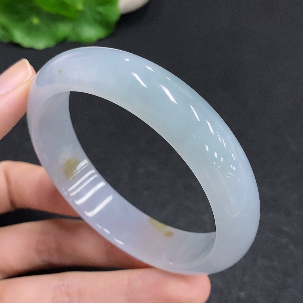 F33831290 Jadeite Round Bangle Total Weight Approx. 58.5g Size 59