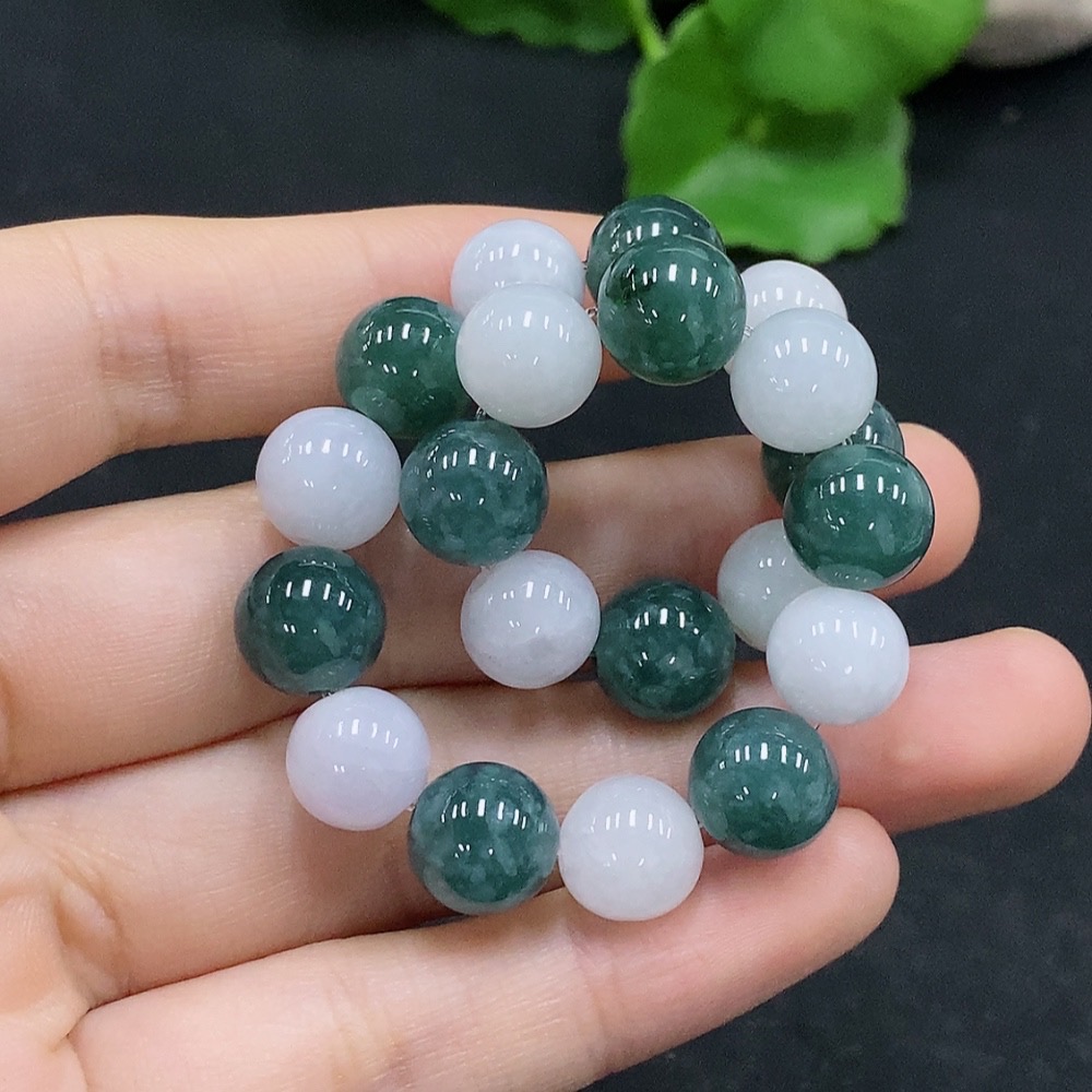 F32694948 Jadeite Bracelet Approx.9.8mm Total Weight About 30.33g