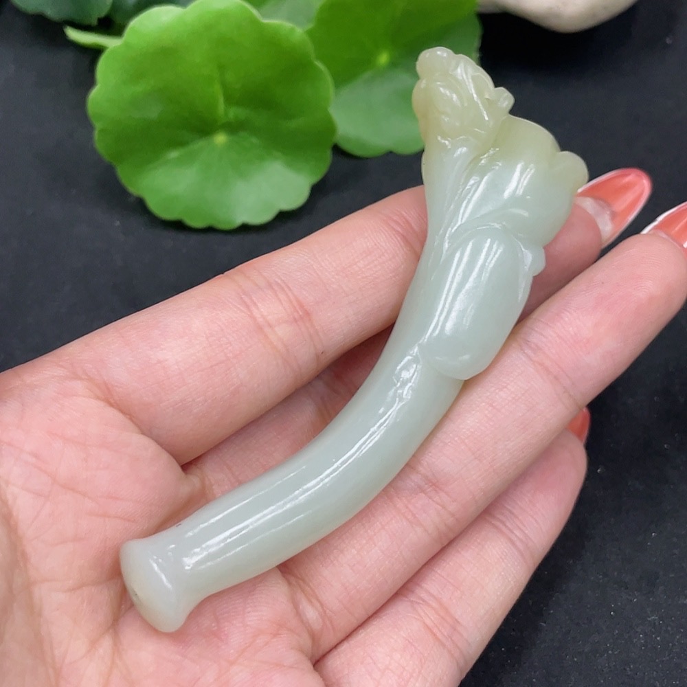 H34062458 Hetian Jade cigarette holder