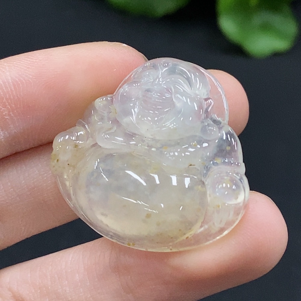 F34996068 Jadeite Buddha Pendant Total Weight approx. 8.22g