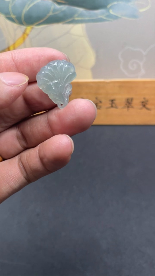 F27089385 Jadeite Cabbage Pendant Total Weight Approx. 3.15g