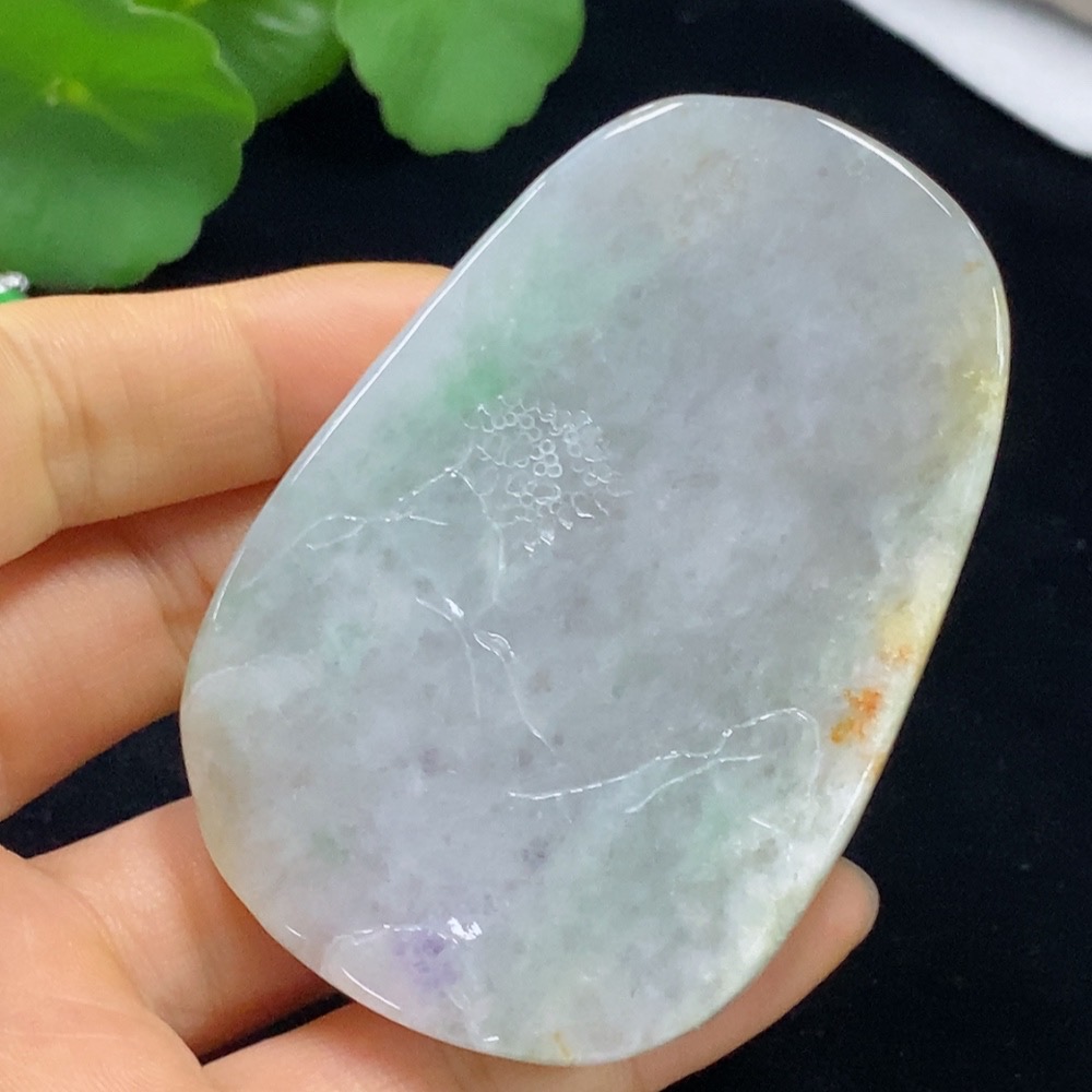 F35136629 Jadeite Guanyin Pendant, Total Weight Approximately 100.8g