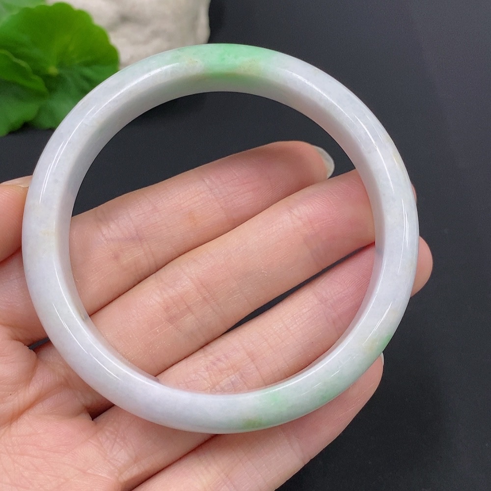 F28272257 Jadeite Round Bangle Total Weight Approx. 46.1g Size 56.5