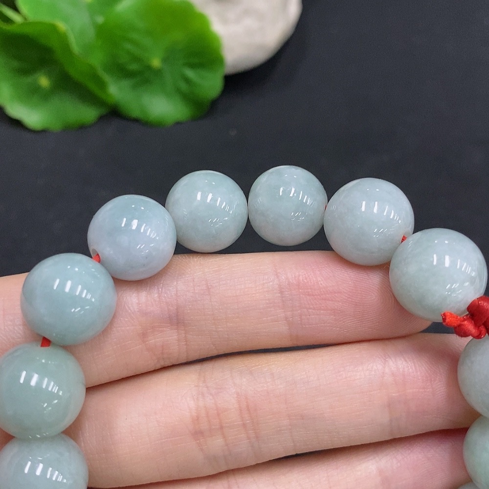 F33940586 Jadeite Bracelet Total Weight Approx.81.4g Size 13.5mm