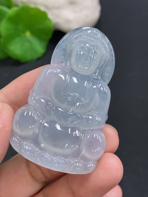 F30451386 Jadeite Guanyin Pendant, Total Weight Approx. 16.2g