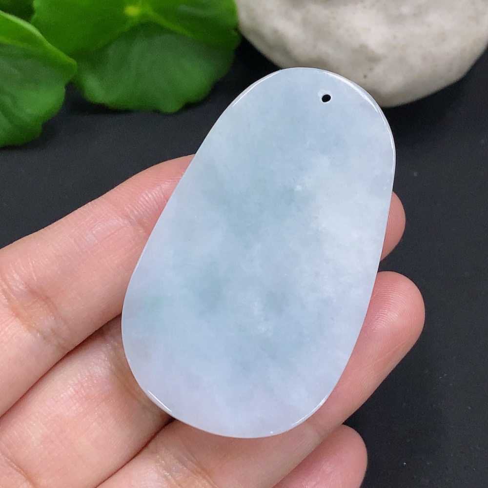 F35106301 Jadeite Magpie on the Plum Blossom Pendant with a total weight of approximately 24.1 grams