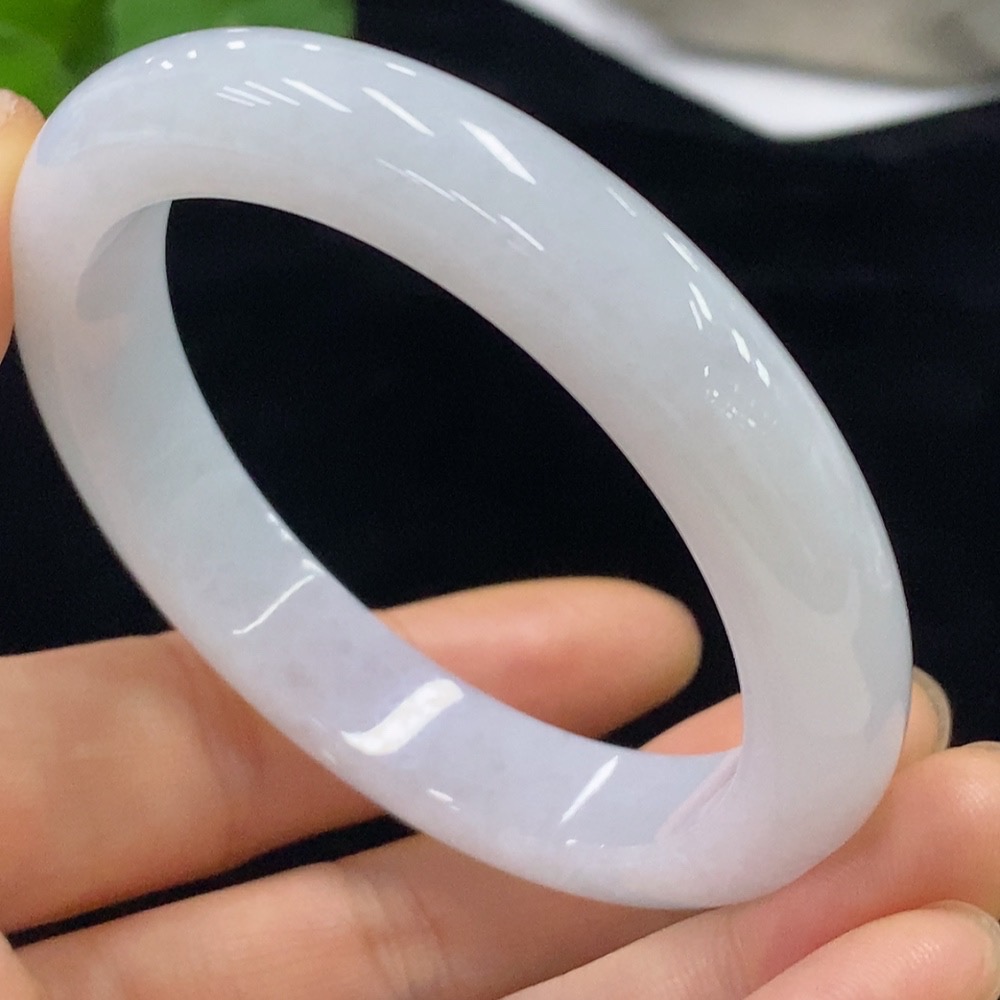 F32788540 Jadeite Round Bangle Size 55.2 Total Weight Approx. 52.41g