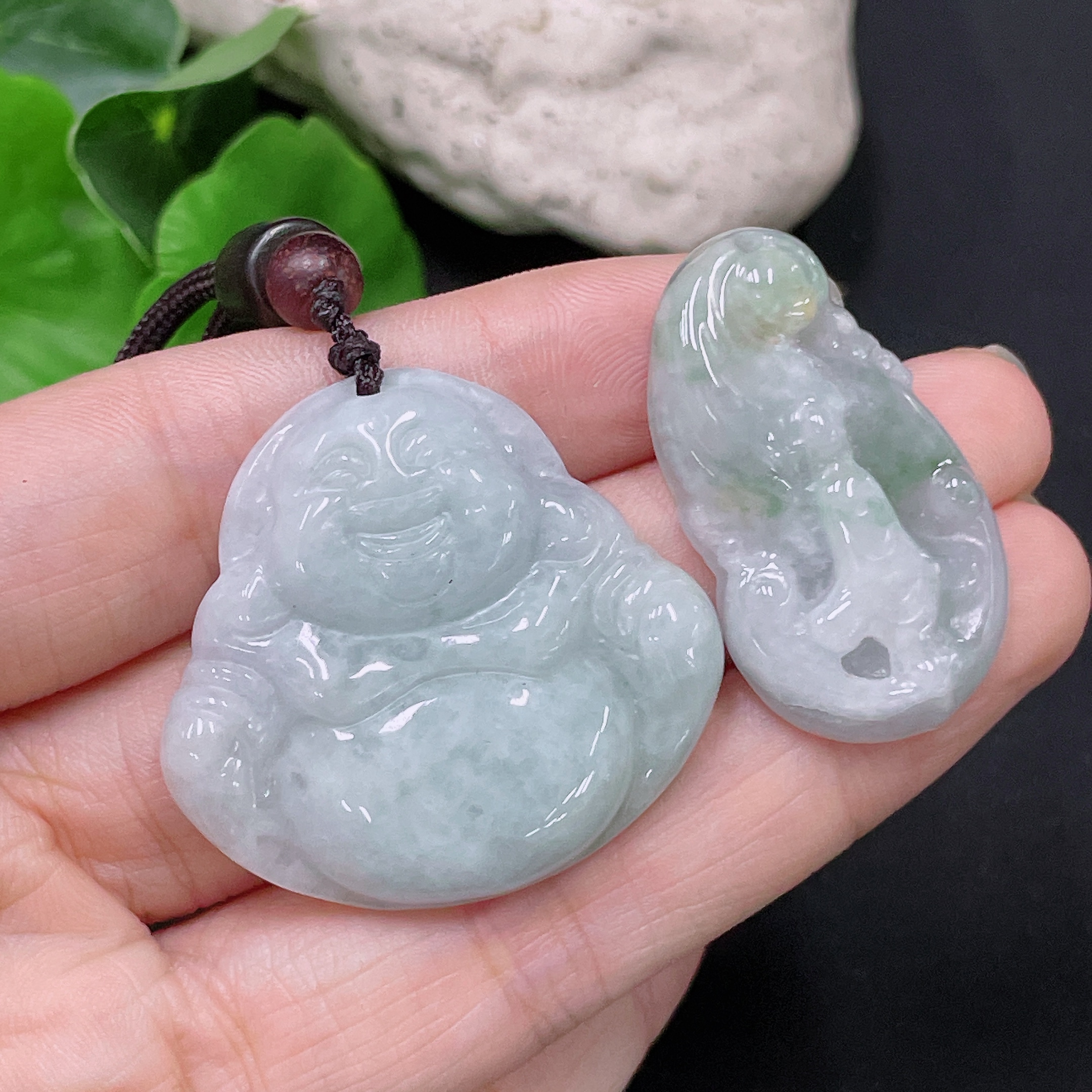 F33893017 Jadeite Buddha Pendant Buddha Enlightenment