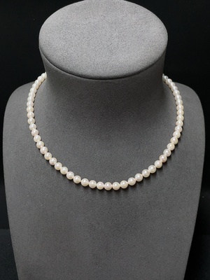 C34007923 Seawater Pearl Necklace Non-Gold Total Weight Approx. 20.60g Stone Size Approx. 5.7mm