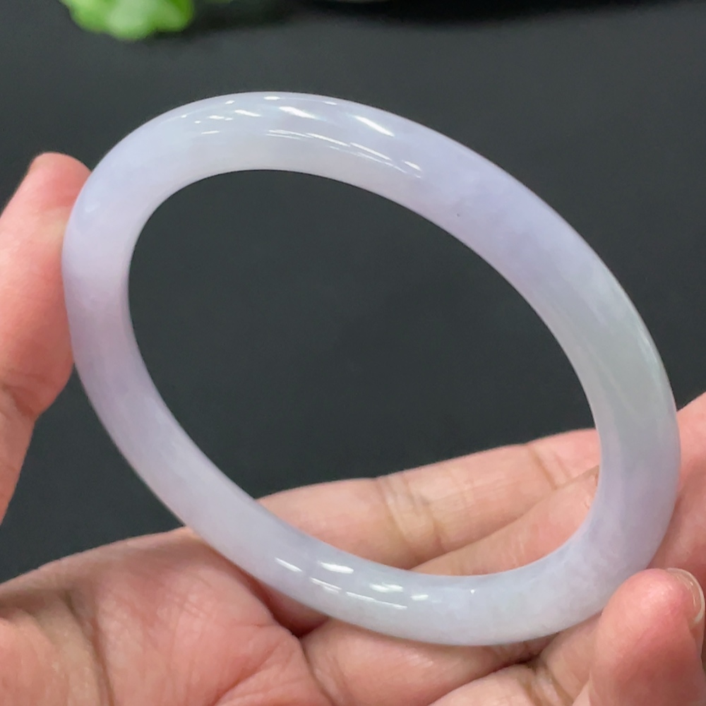 F32822048 Jadeite Round Bangle, Total Weight Approx. 30.5g, Size 56
