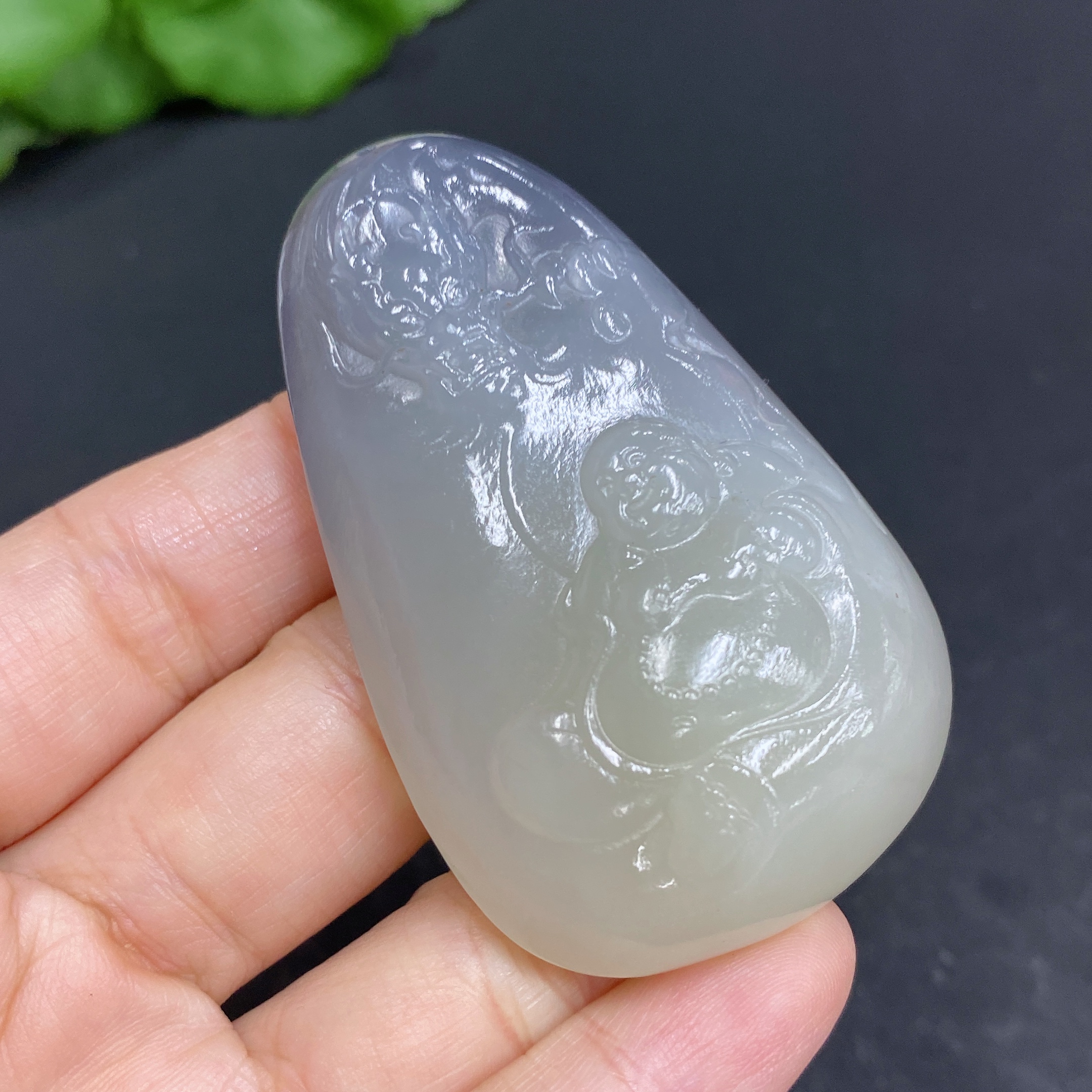 H33902961 Hetian Jade Pendant, Buddha, Total Weight Approx. 52.1g
