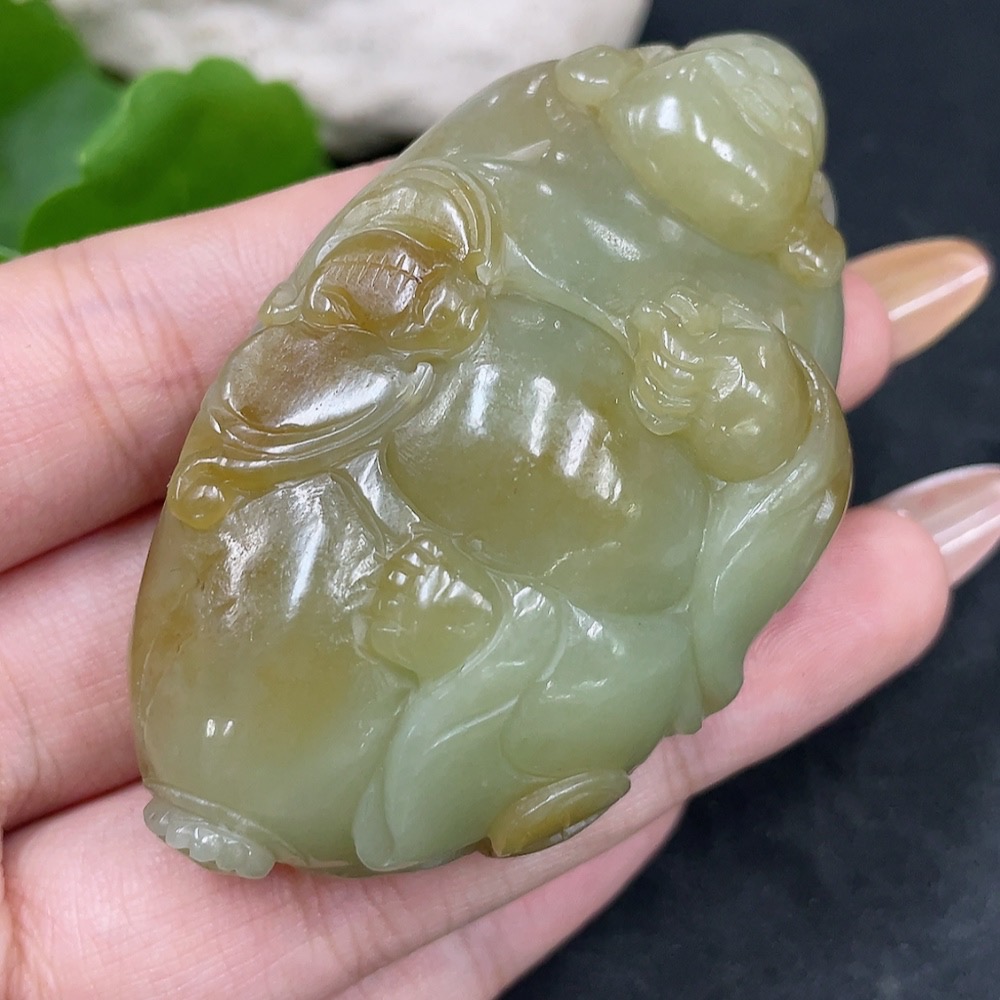 H32705555 Hetian Jade Pendant - Buddha - Total Weight Approx. 75.8g